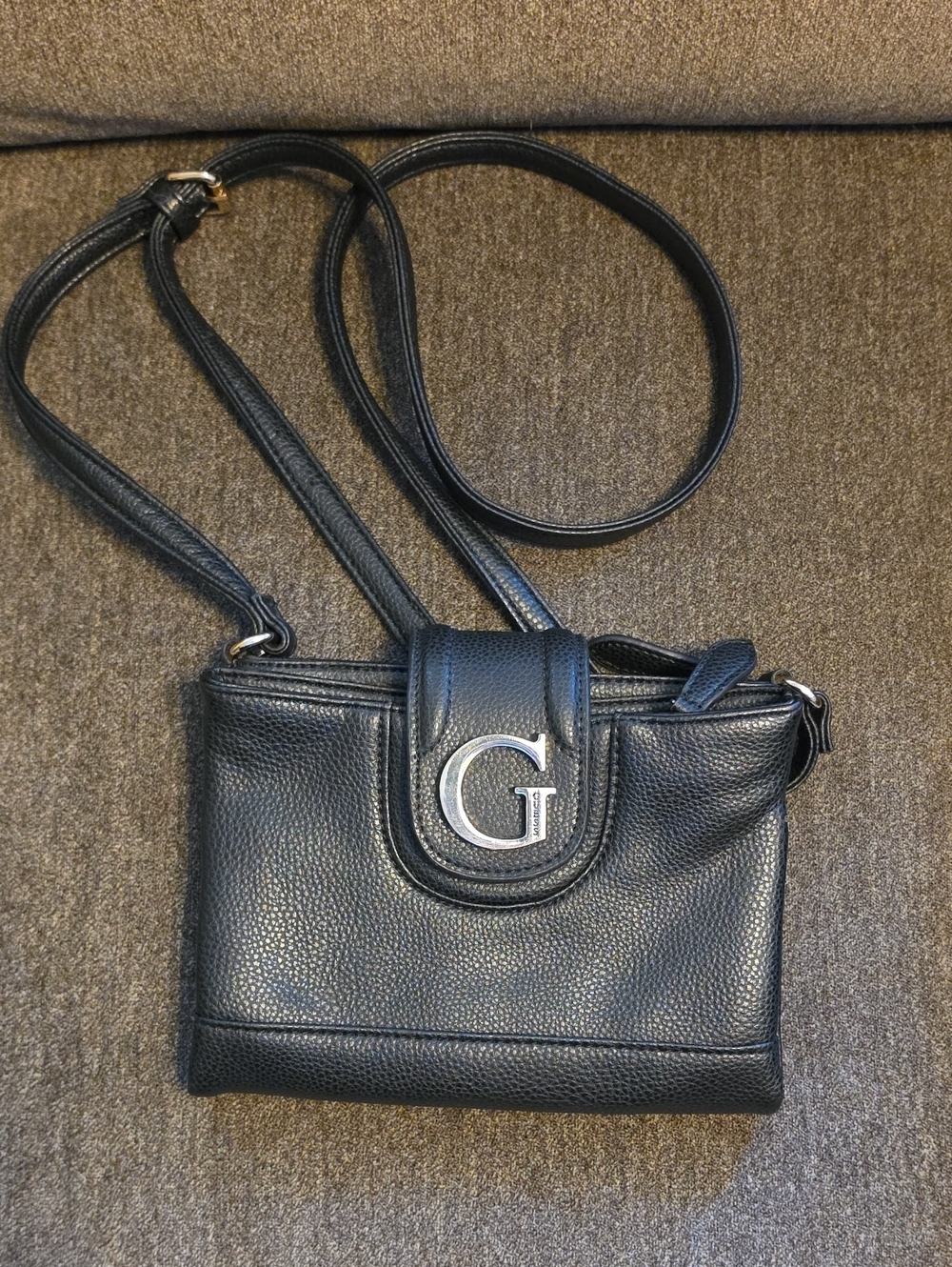Guess Women's Black Crossbody Bag with G Logo